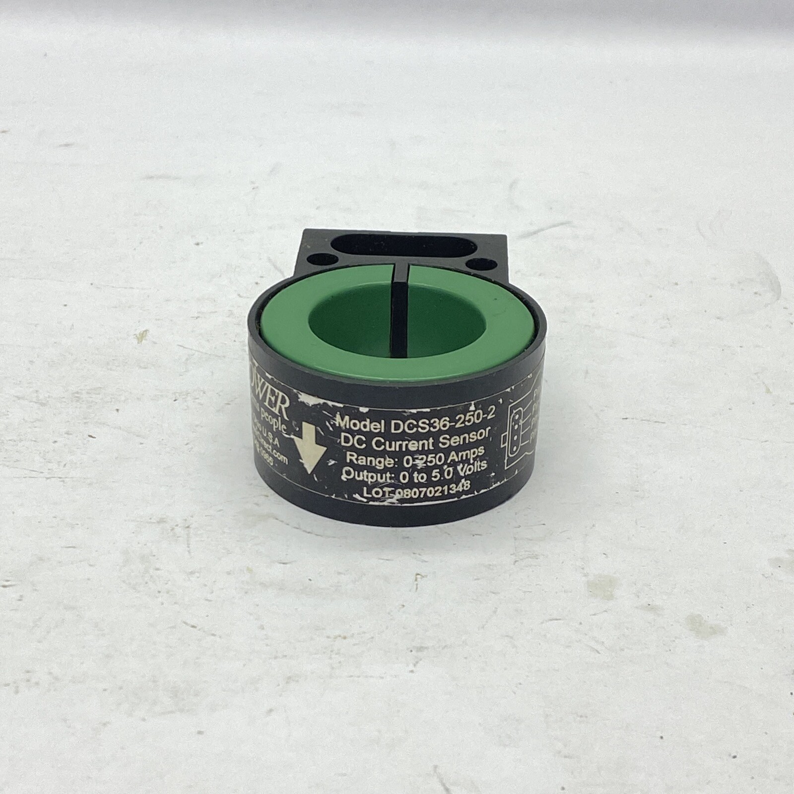 InPower 0-250 Amps 0-5.0 Volts Output DC Current Sensor DCS36-250-2