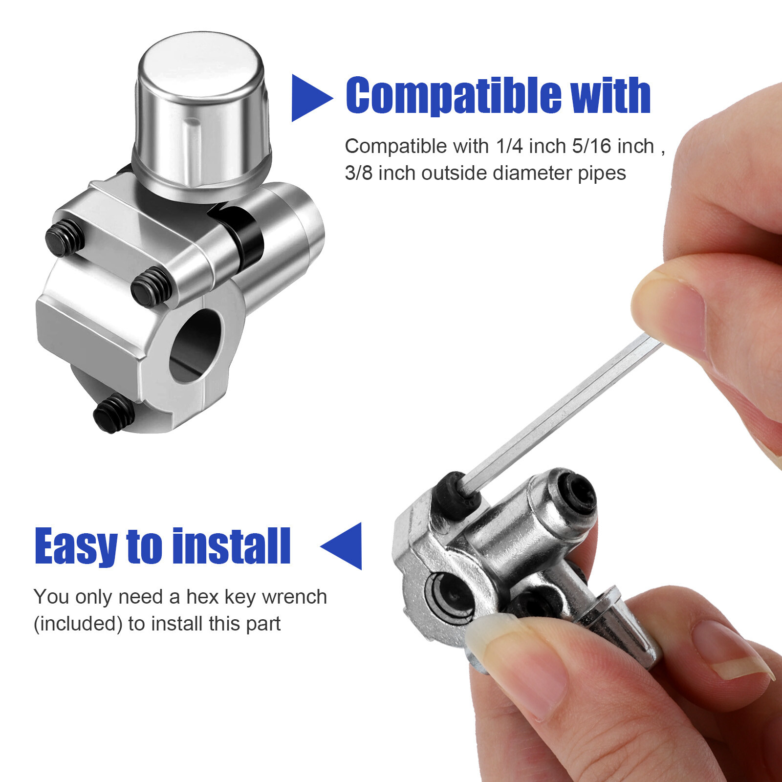 BPV31 Bullet Piercing Tap Valve Kits Tool w/Pressure Gauge for Home Refrigerator