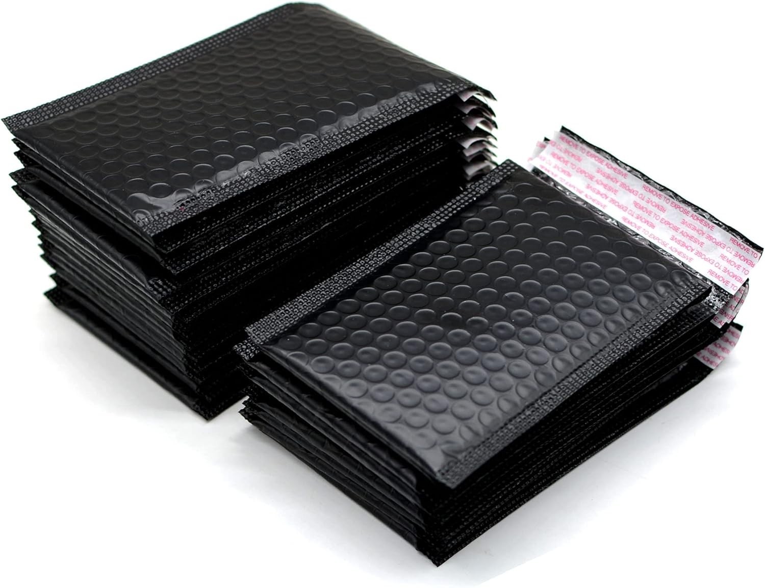 25 Pack 4×6 Inches Small Black Poly Bubble Lined Mailers Padded Shipping Enve…