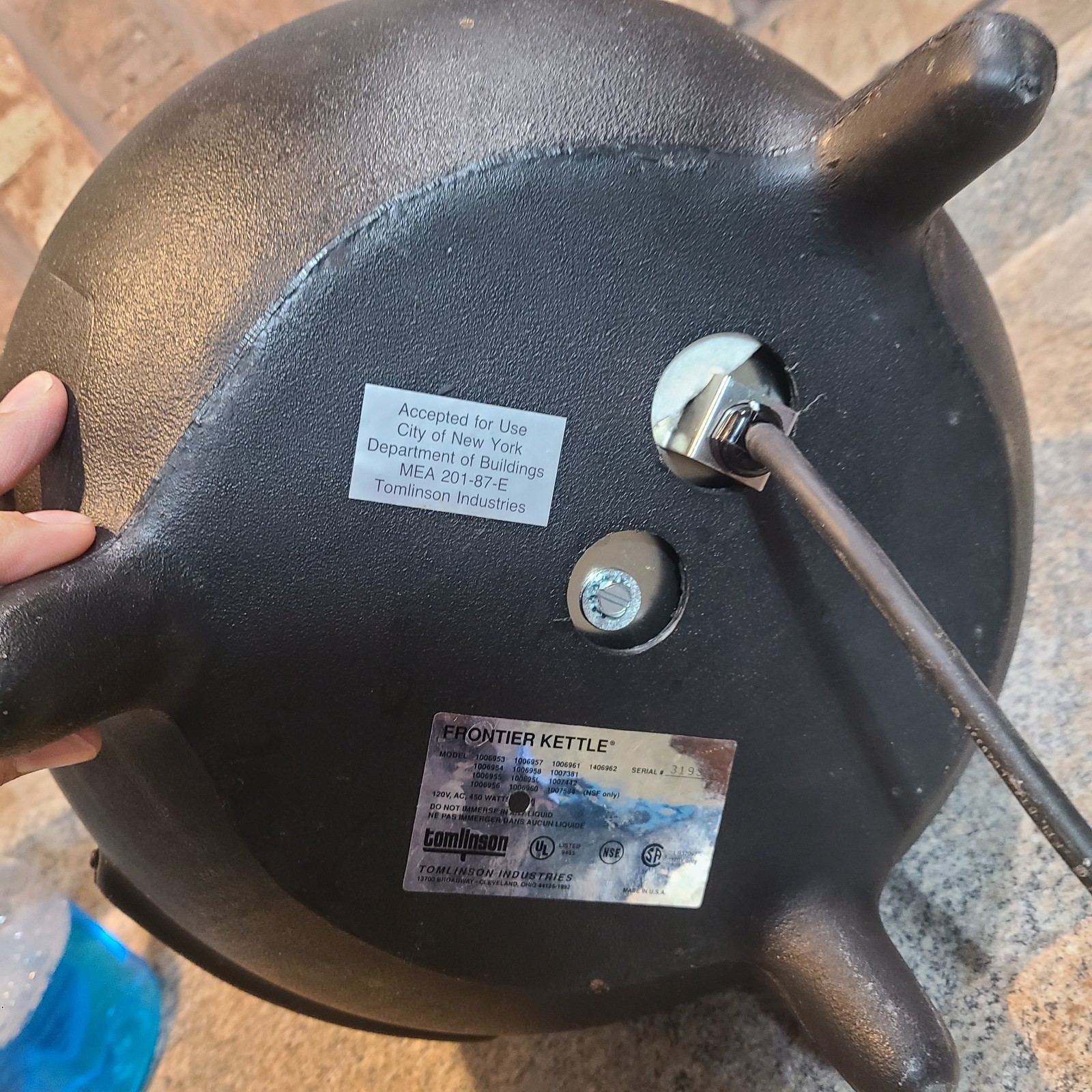 Frontier Kettle 12QT Food Warmer Cast Aluminum With Insert No ladle