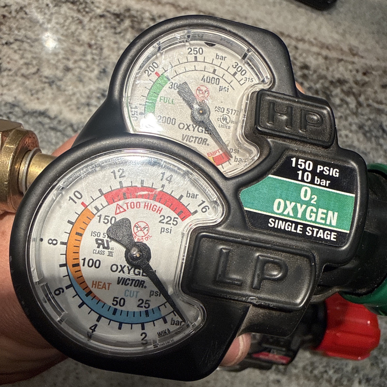 Victor Edge Regulator Set ESS3 2.0 Oxygen Acetylene Cutting Welding Torch