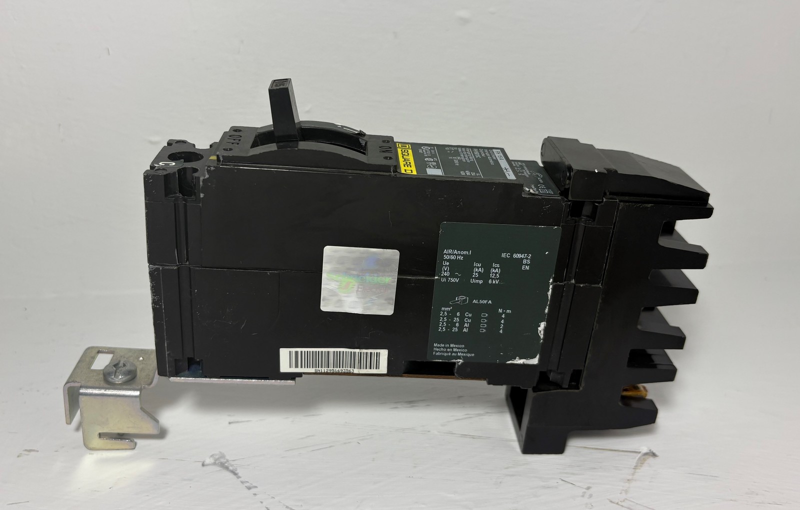 Square-D I-Line FH16015C 15A Circuit Breaker Green Label 277V FA 1 Pole 15 Amp