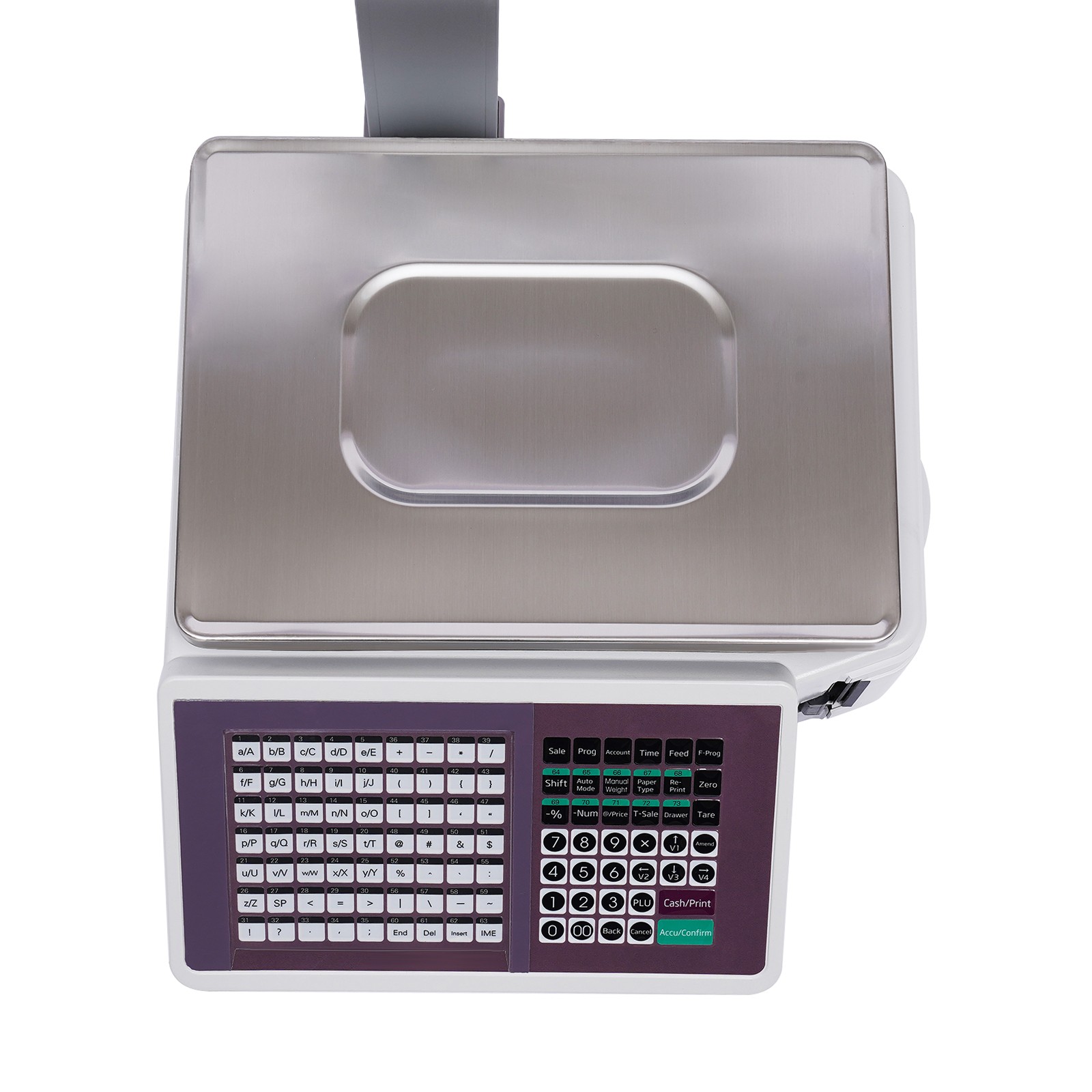 Electronic Scale Digital Price Computing Scale with Thermal Label Printer 66LB