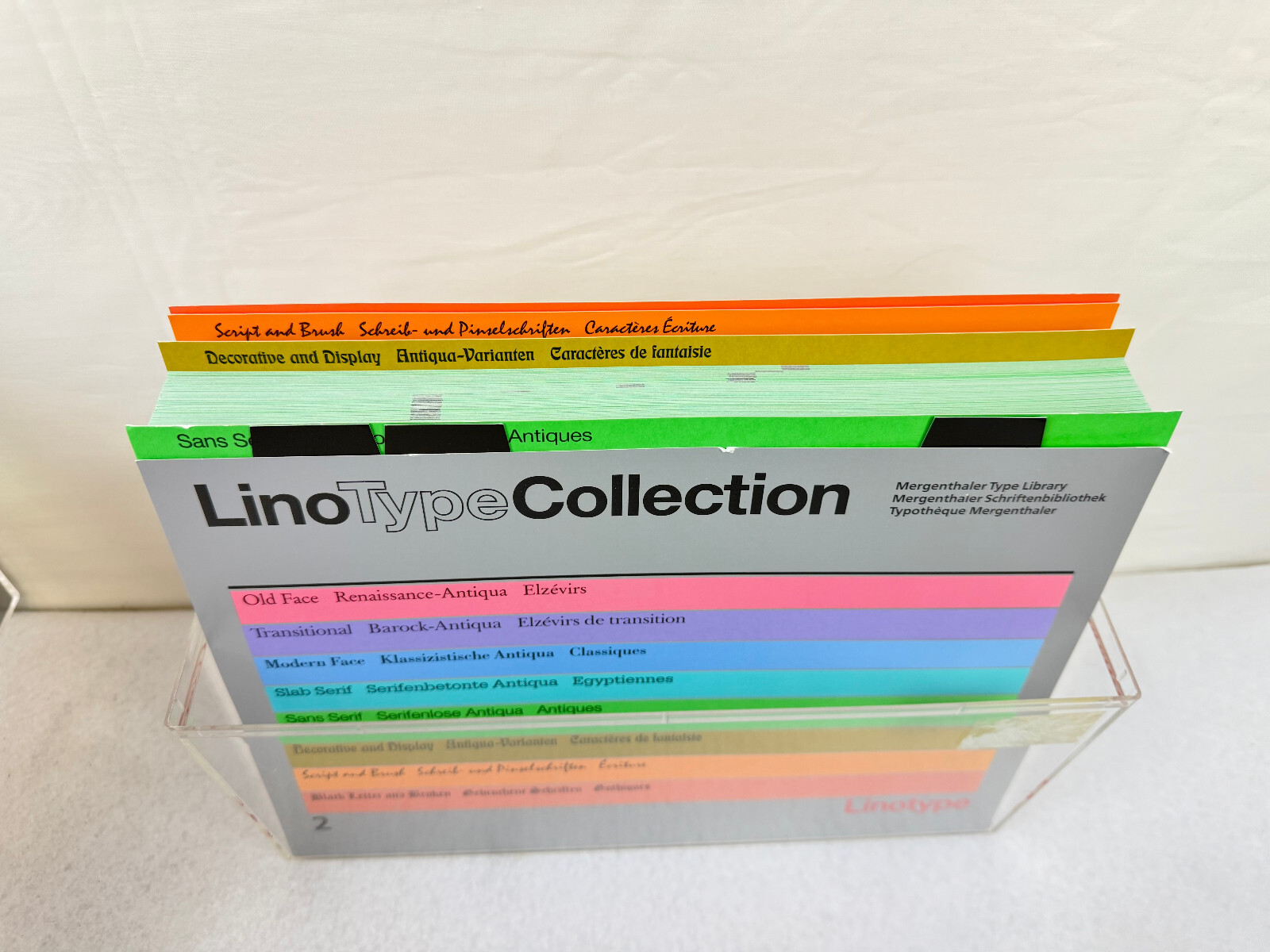 LINOTYPE COLLECTION – MERGENTHALER – SAND SERIF, DECORATIVE/DISPLAY, SCRIPT #2