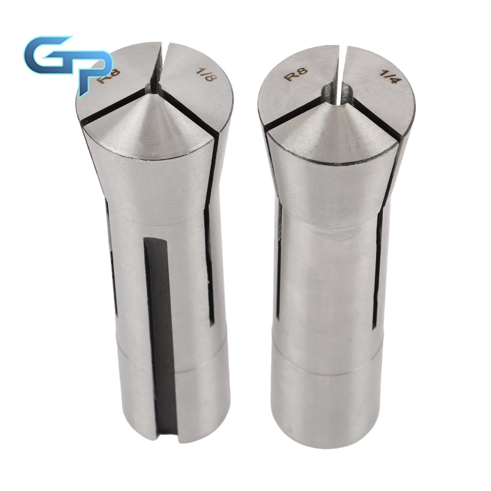 8 Piece R8 Collet Set 1/8″ 1/4″ 3/8″ 1/2″ 5/8″ 3/4″ 7/8″ Precision Ground