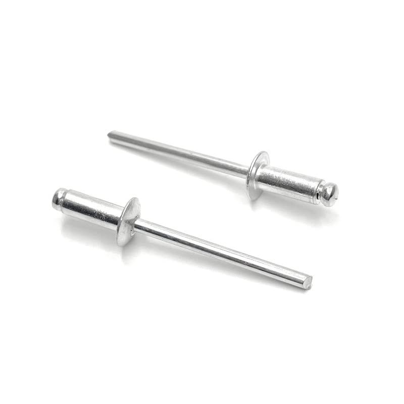 ISPINNER 100pcs 5/32″ x 3/8″ Aluminum Blind Rivets, 4 x 10mm Pop Rivets, Pack of