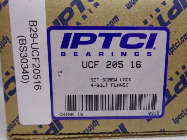 IPTCI Bearings UCF 205 16 Set Screw Lock 4-Bolt Flange – NEW