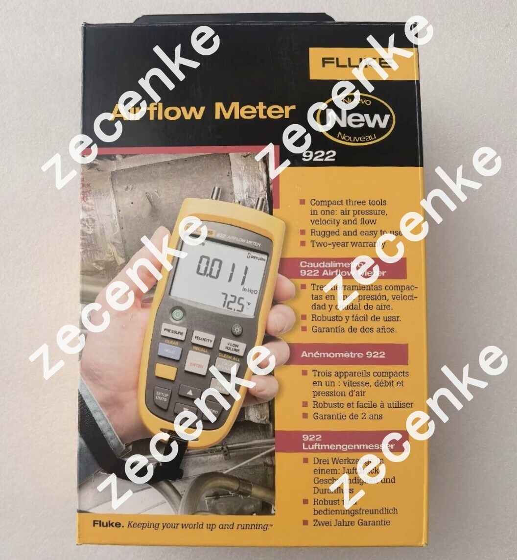 Fluke 922 Airflow Micromanometer with Bright Backlit Display
