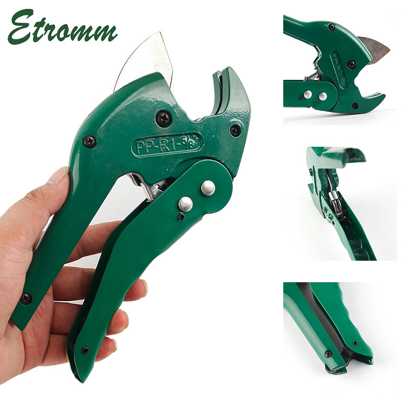 Heavy Duty Pipe Tube PVC Cutter with Metal Handle 1-5/8″ (42mm) Ratchet Cut Tool
