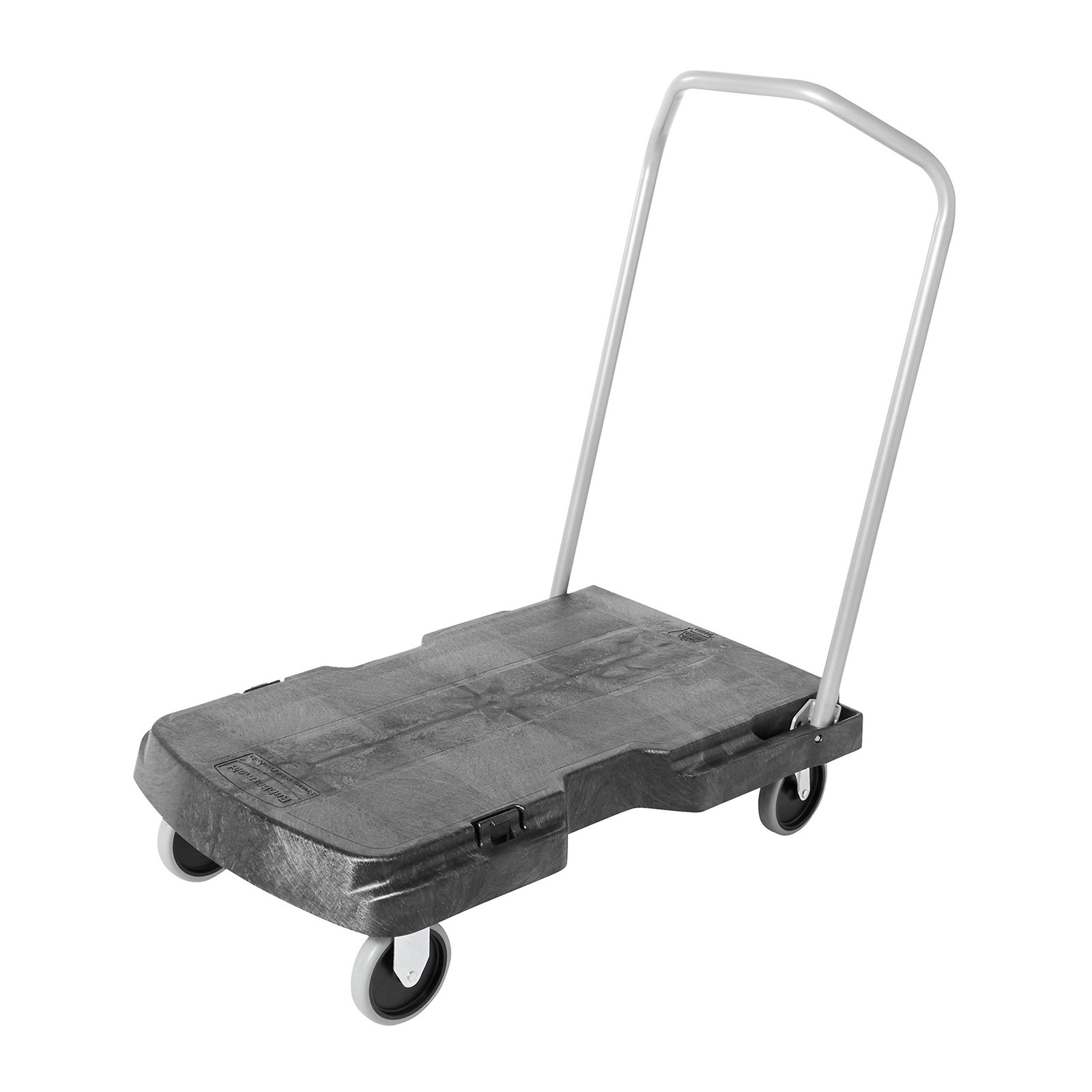Rubbermaid Triple Trolley Platform Truck 500lb Capacity Black FG440100BLA