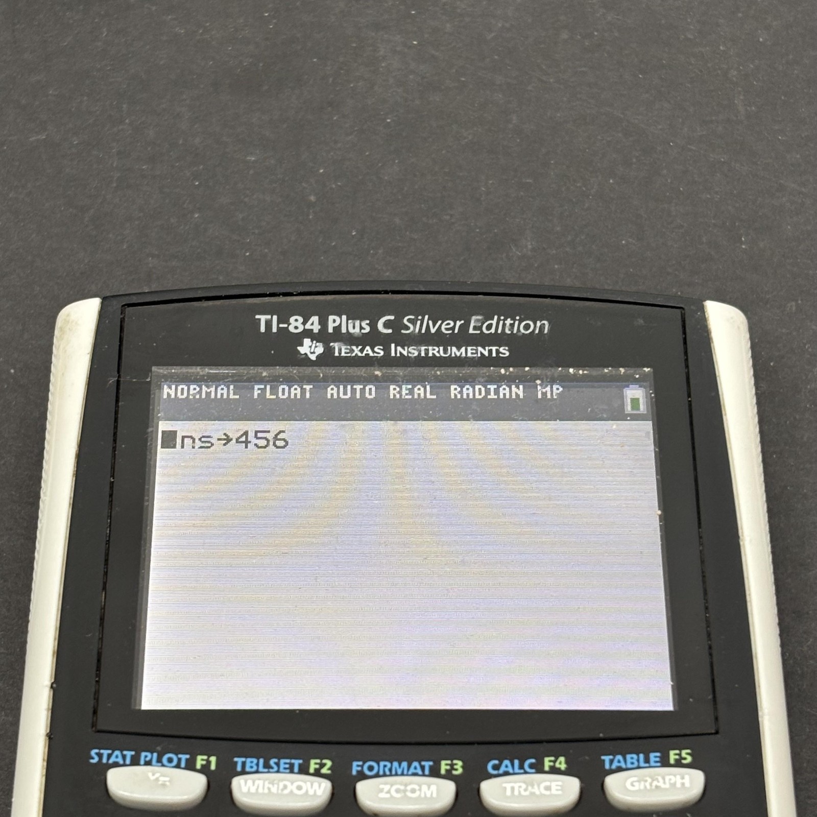 Texas Instruments TI-84 Plus C Silver Edition Graphing Calculator W Cover Tested