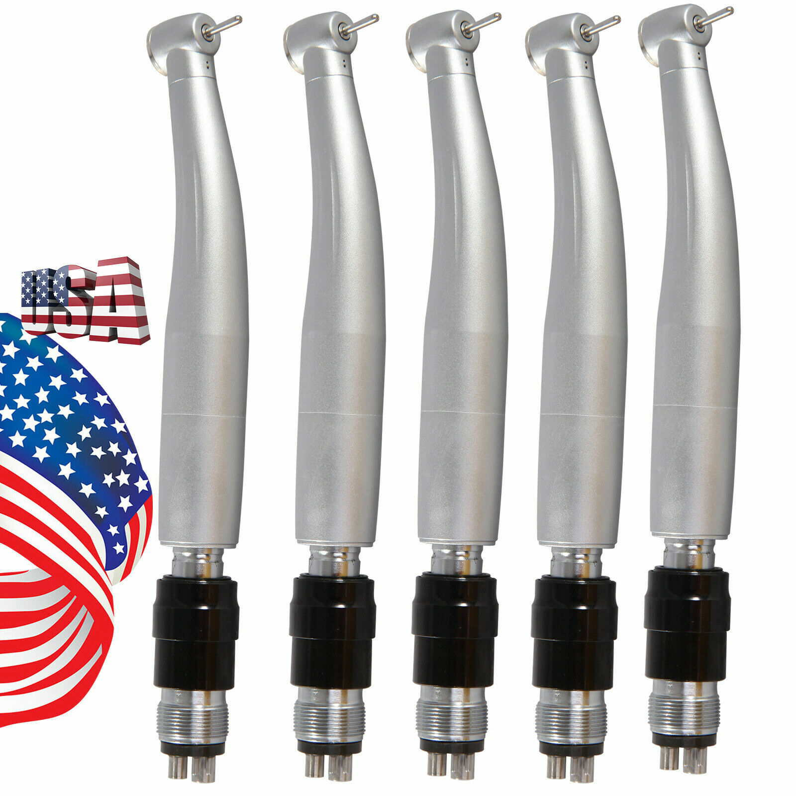 5* NSK Style Dental High Speed Standard Handpiece + 4 Hole Quick Coupling YBNKM