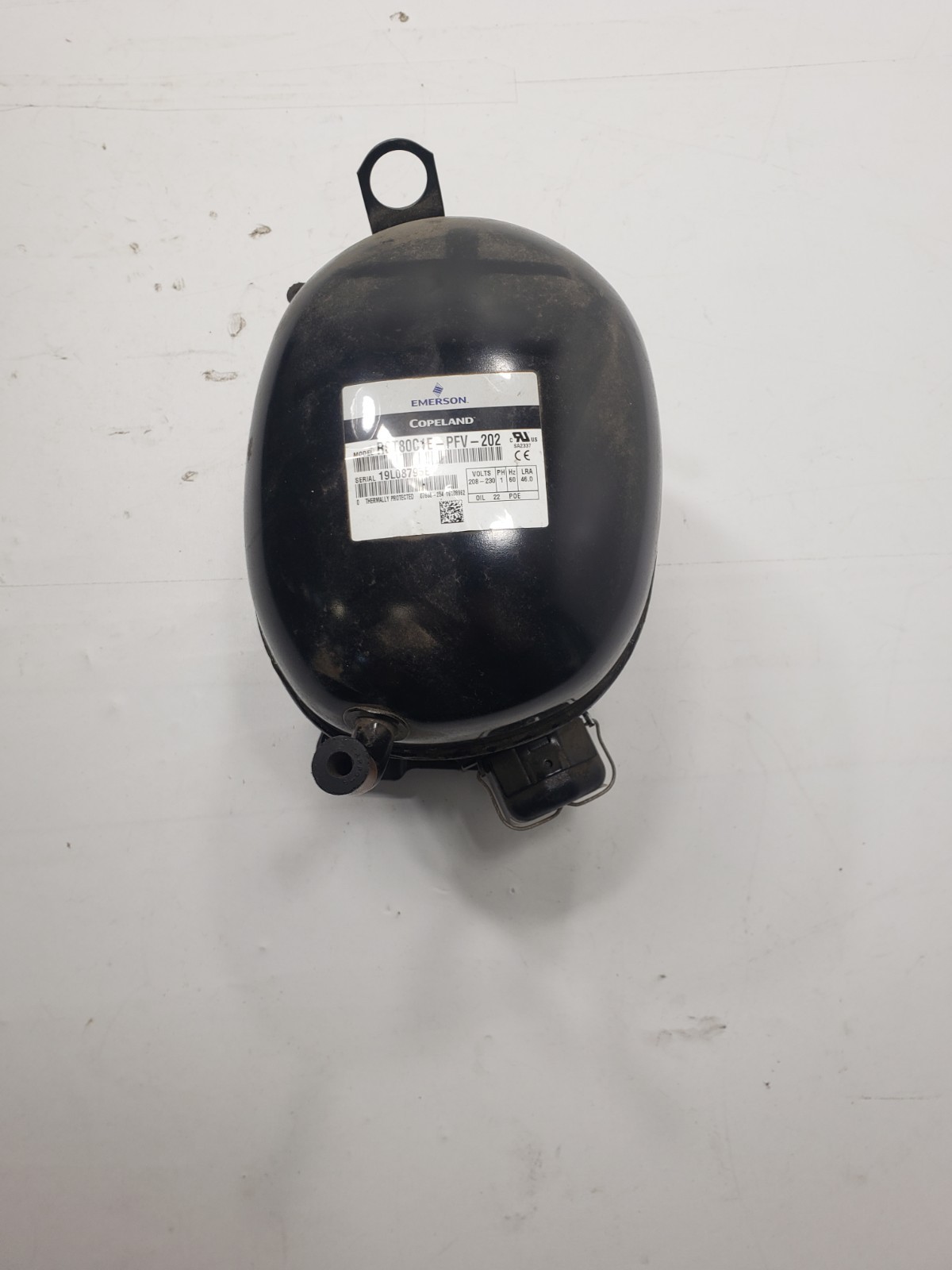 Emerson Copeland RST80C1E-PFV-202 Volts 208-230 PH1 60Hz LRA 46.0