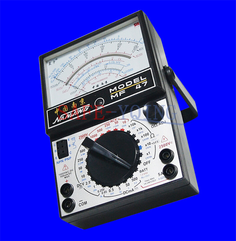 Electrical MF47 Current Resistance AC/DC Volt Testing Pointer Multimeter New