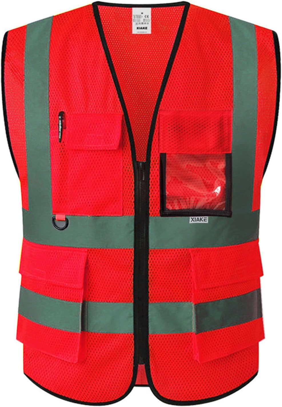 Reflective Safety Vest for Men & Women High Visibility Class 2 Vest with Pockets