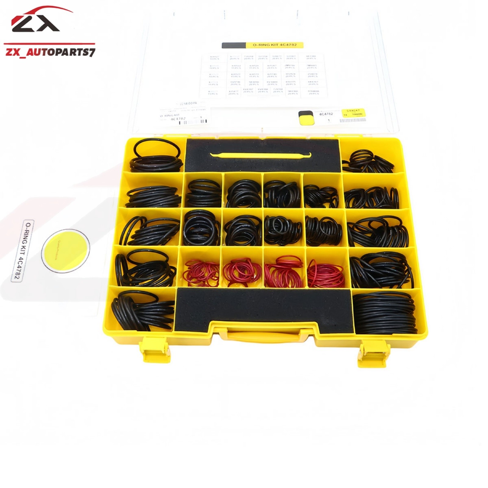580Pcs Seal O-Ring Kit For SAE STOR ORFS 61 62 Nitrile90 4C-4782