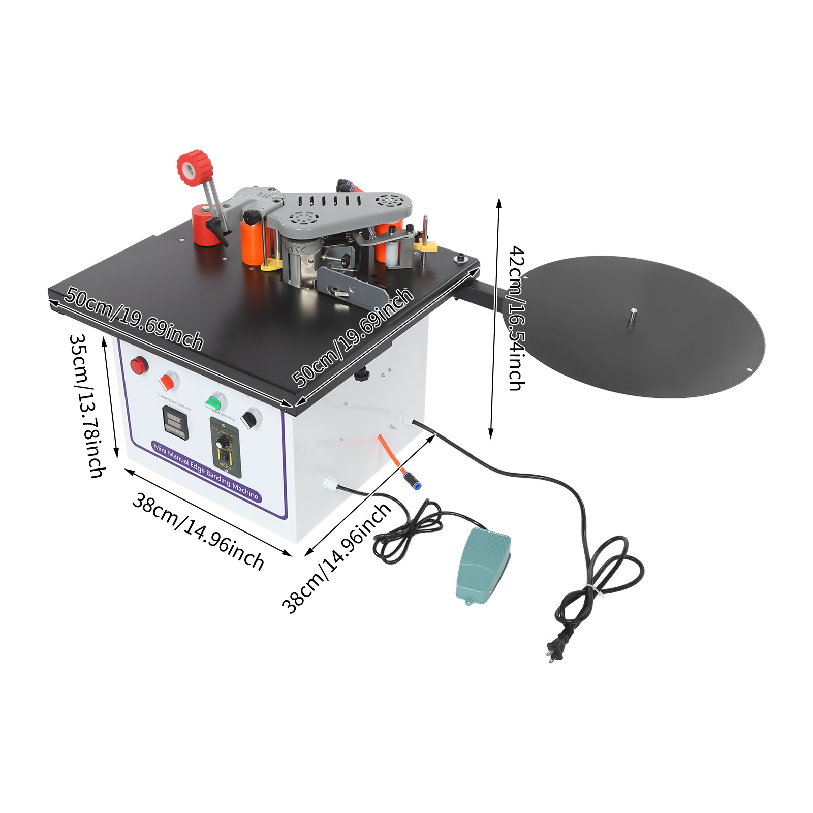 1200W Self Cutting Edge Banding Machine Double Gluing Edge Banding Machine new