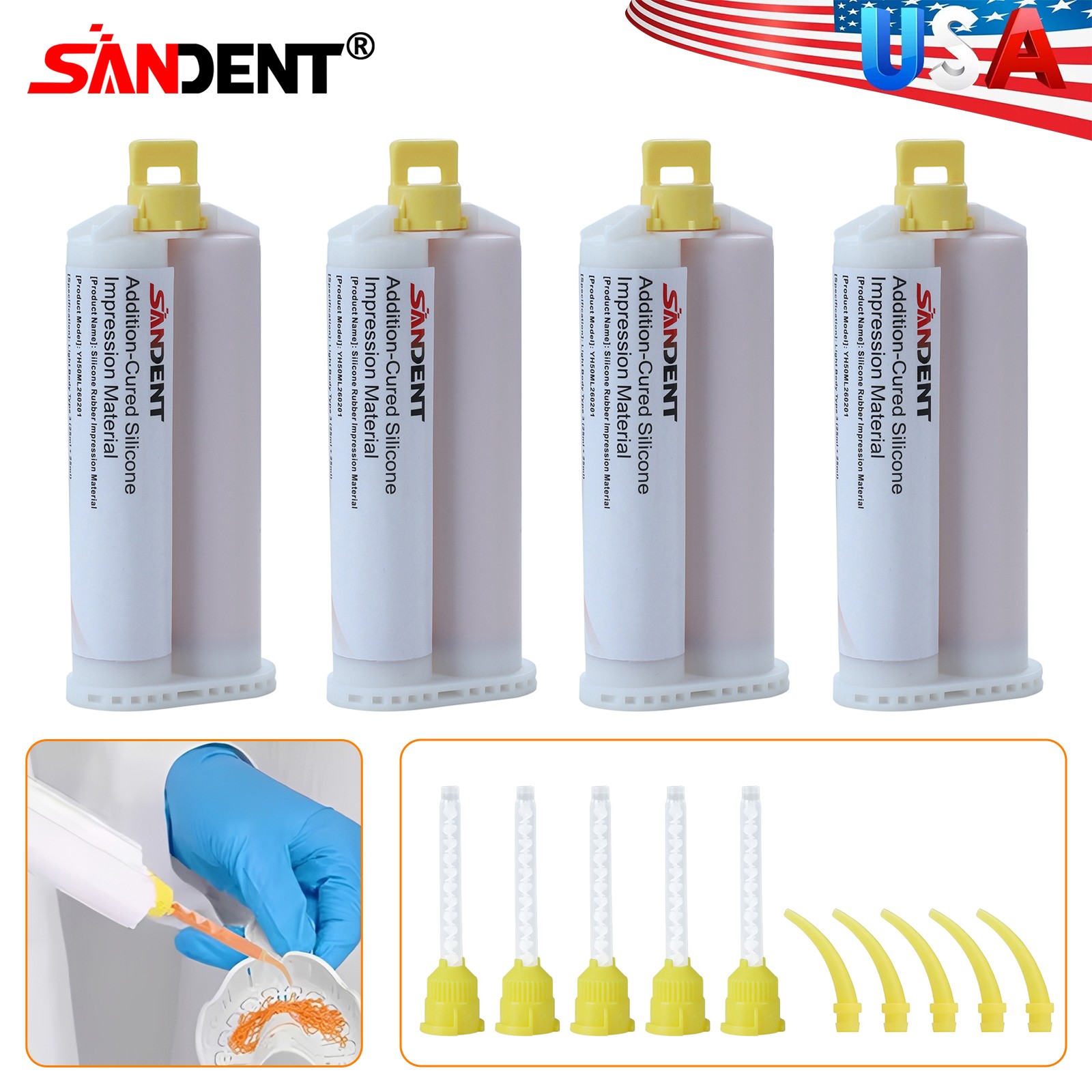 USA SEASKY Dental Low Slow Speed Handpiece Contra Angle Latch E-Type NSK