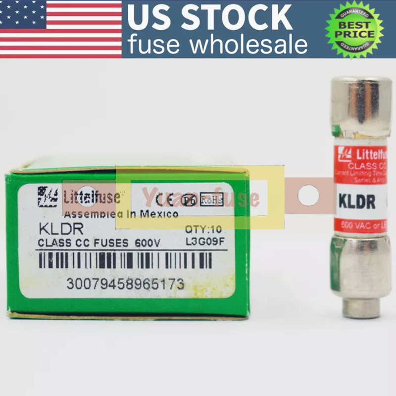 10PCS New Littelfuse KLDR-2 2A 600V Time-Delay Fuse