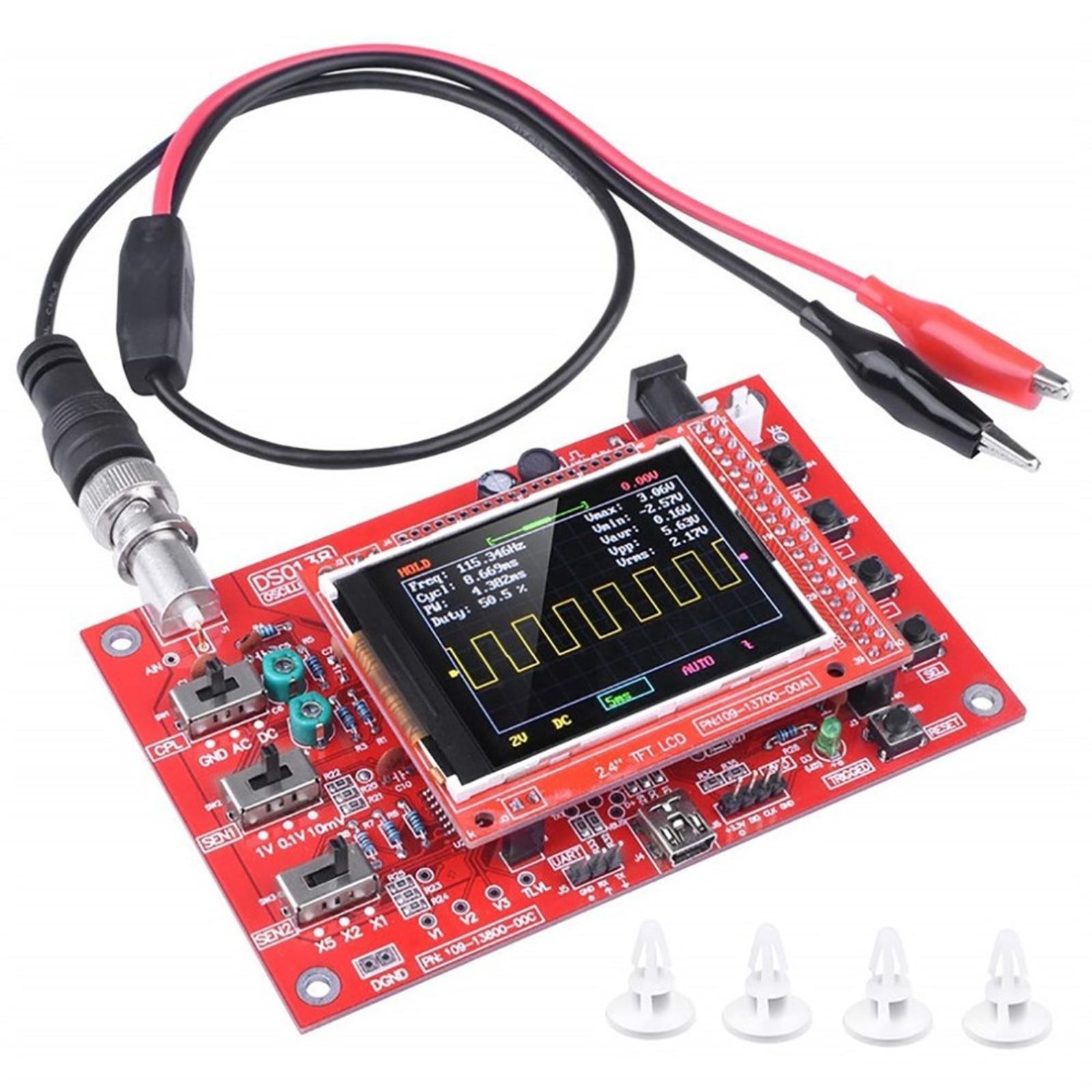 12Bit Assembled DSO138 2.4″ TFT Digital Oscilloscope DIY Module Education Kit