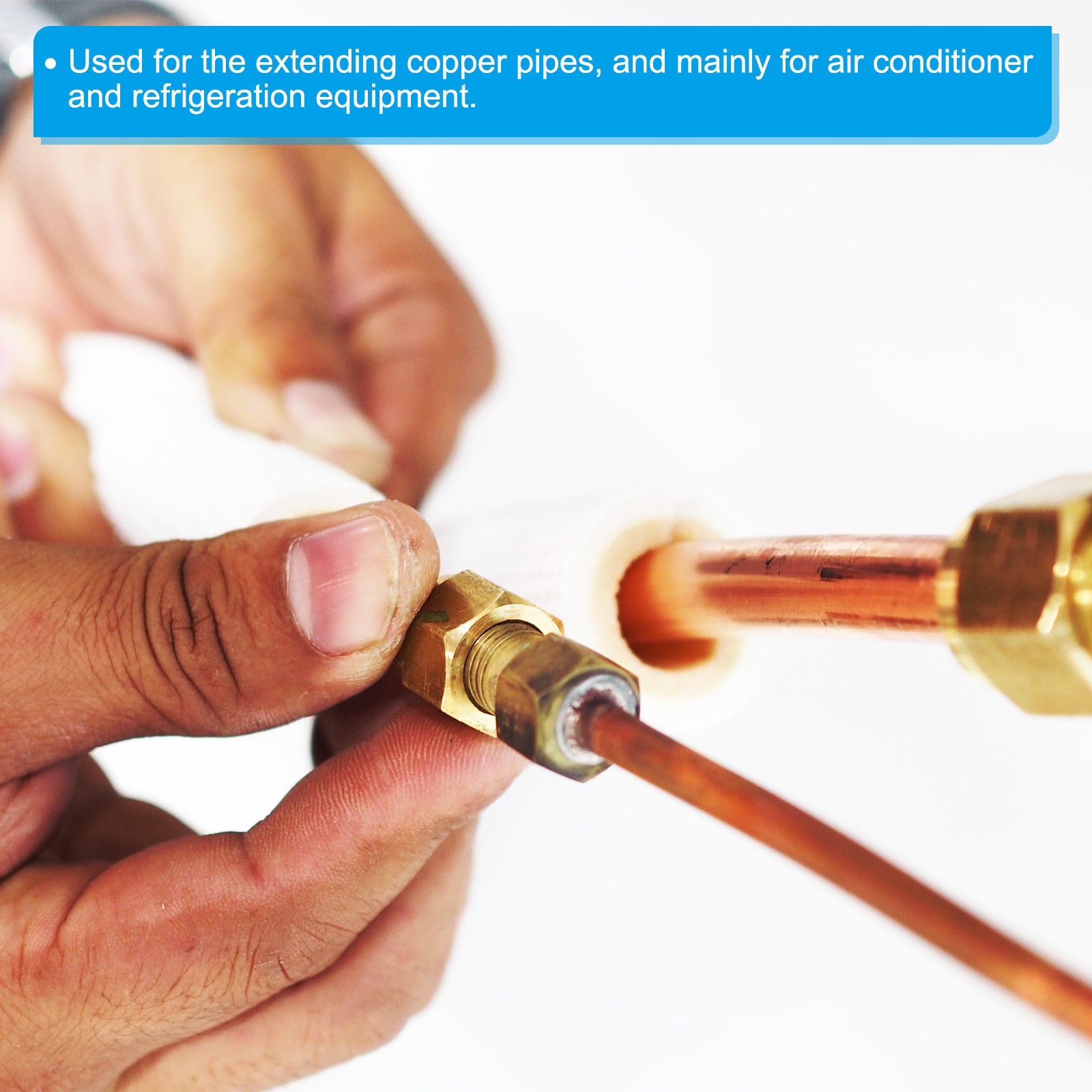 2sets 1/2″ x 5/8″ Brass Tube Fitting Flare Tube Fitting