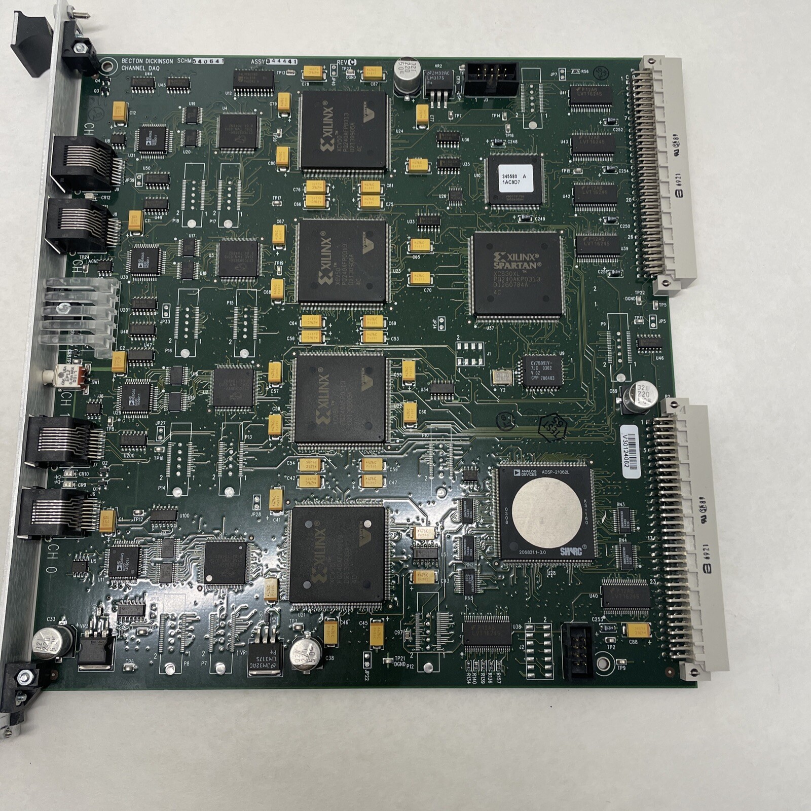 Becton Dickinson SCHM 540641 Assy 344441 RevA 4-Channel DAQ Plug-In Board Module