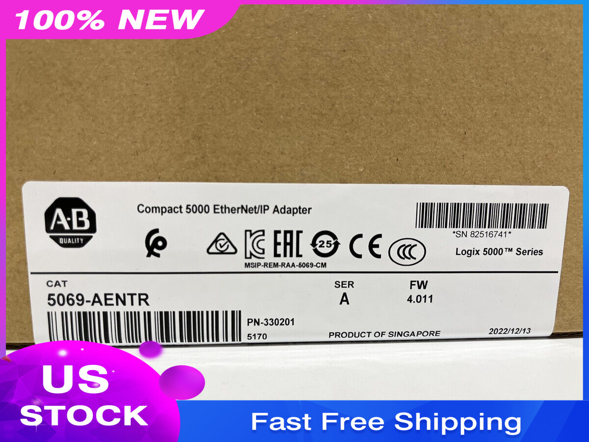 ~ Allen-Bradley 5069-AENTR SER A Compact 5000 EtherNet/IP Adapter US Free Tax