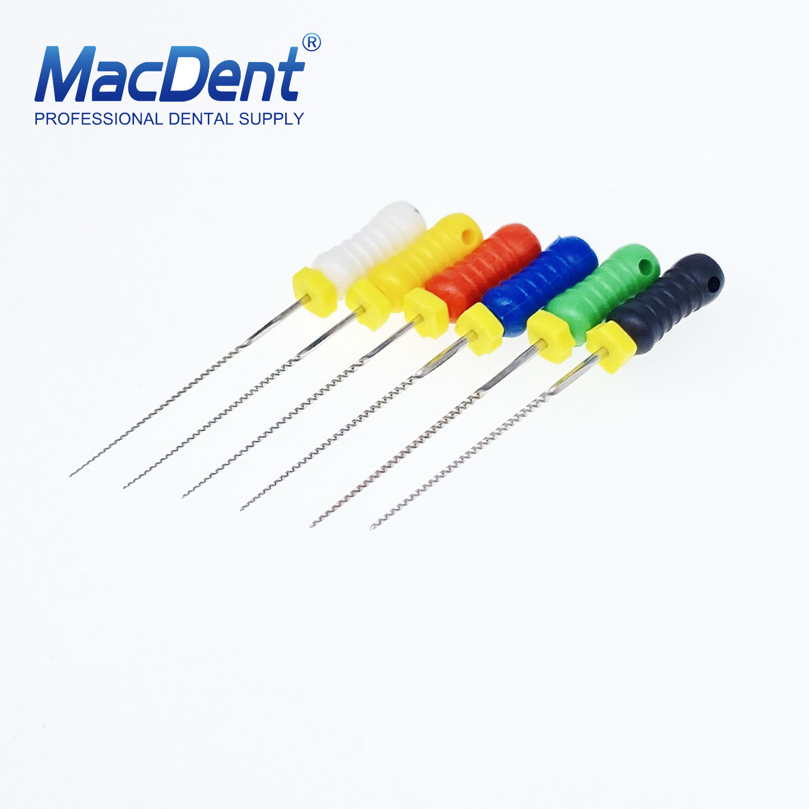 MacDent Limas de endodoncia manual dental K-Files acero inoxidable 21/25/31mm