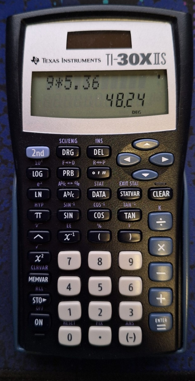 Texas Instruments TI-30XIIS Scientific Calculator – Fully Functional