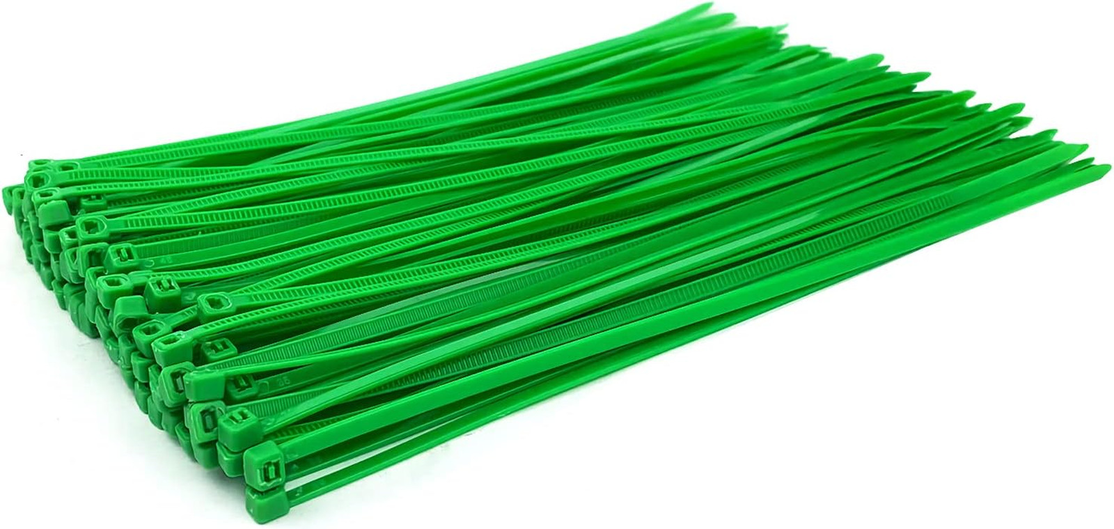 Green Garden Zip Ties 8 Inch 3.6MM 100 Pack Self Locking Nylon Cable Ties Plasti