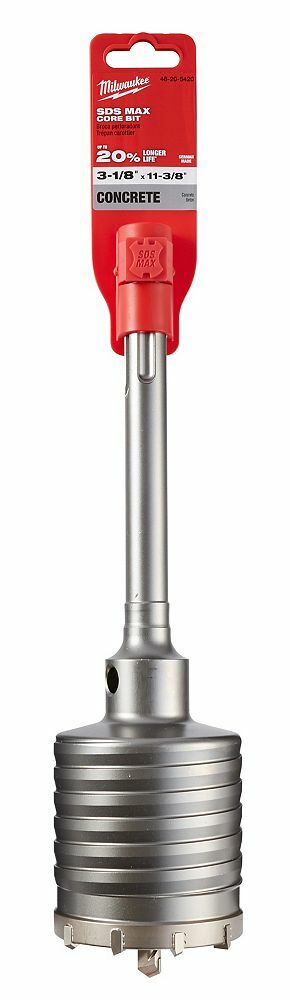 Milwaukee CANADA 3-1/8-Inch x 11-3/8-Inch Carbide SDS-MAX Core Bit