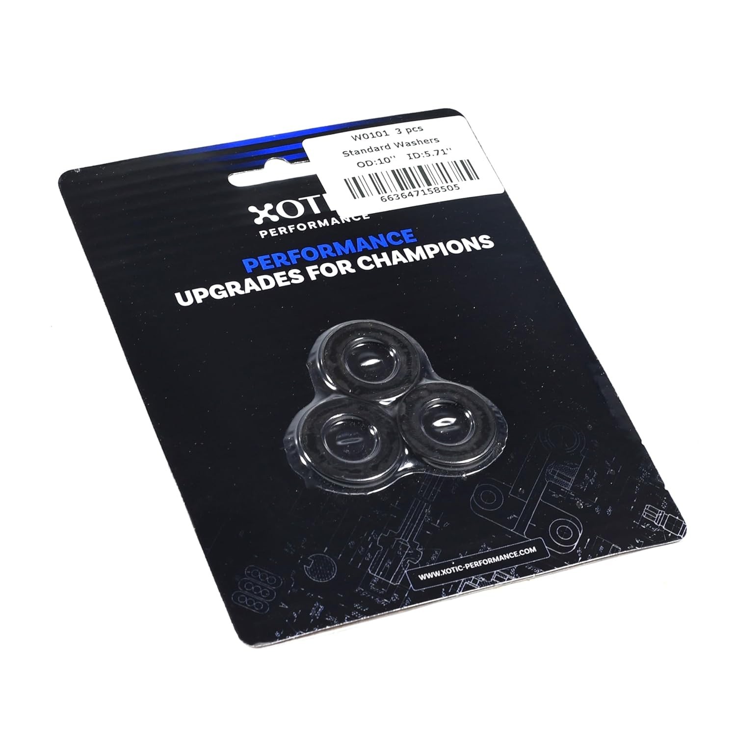 Standard Metric Flat Washers Set Universal Replacement 14.5×25.4x3mm 3 pcs