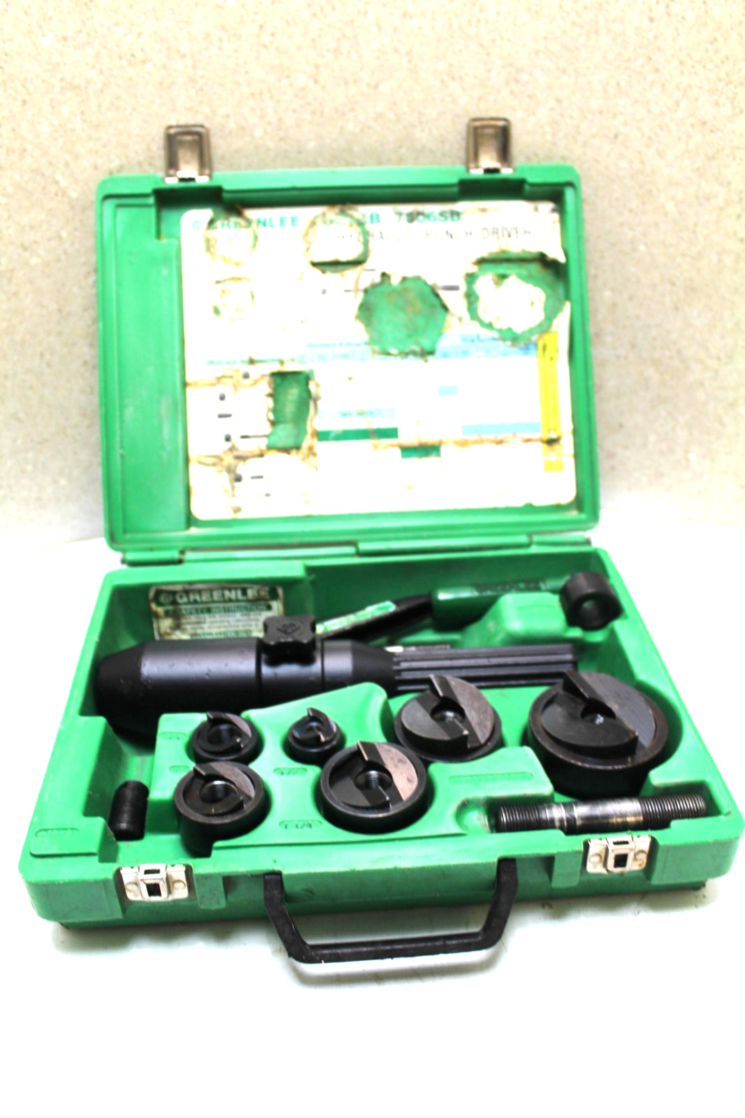 GREENLEE 7906/7806 SB Quick Draw Hydraulic Knockout Set (100% TESTED)