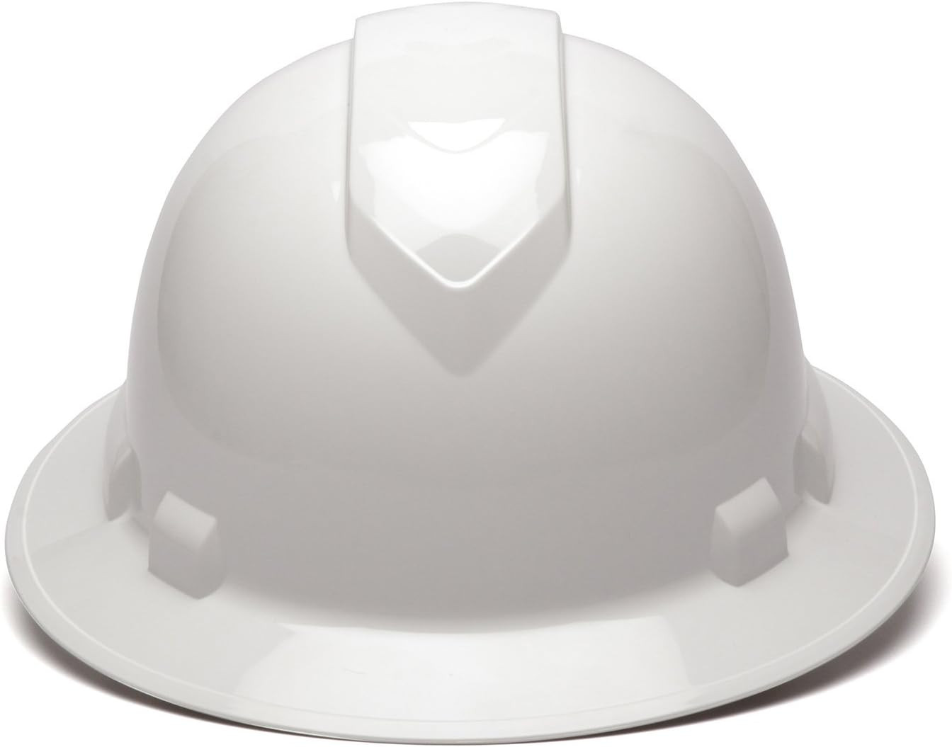 Pyramex Ridgeline Full Brim Hard Hat 4 Point Ratchet White