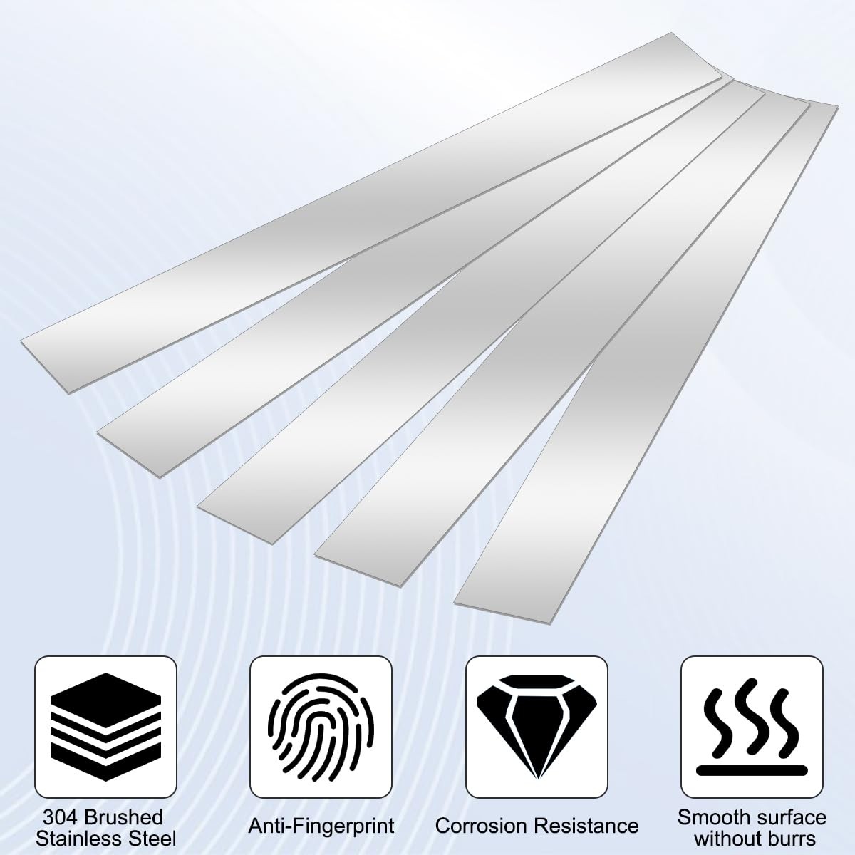 10 Pcs Sheet Metal Strips,12» Length,1» Width, 0.02» Thickness,Thin Flat Meta