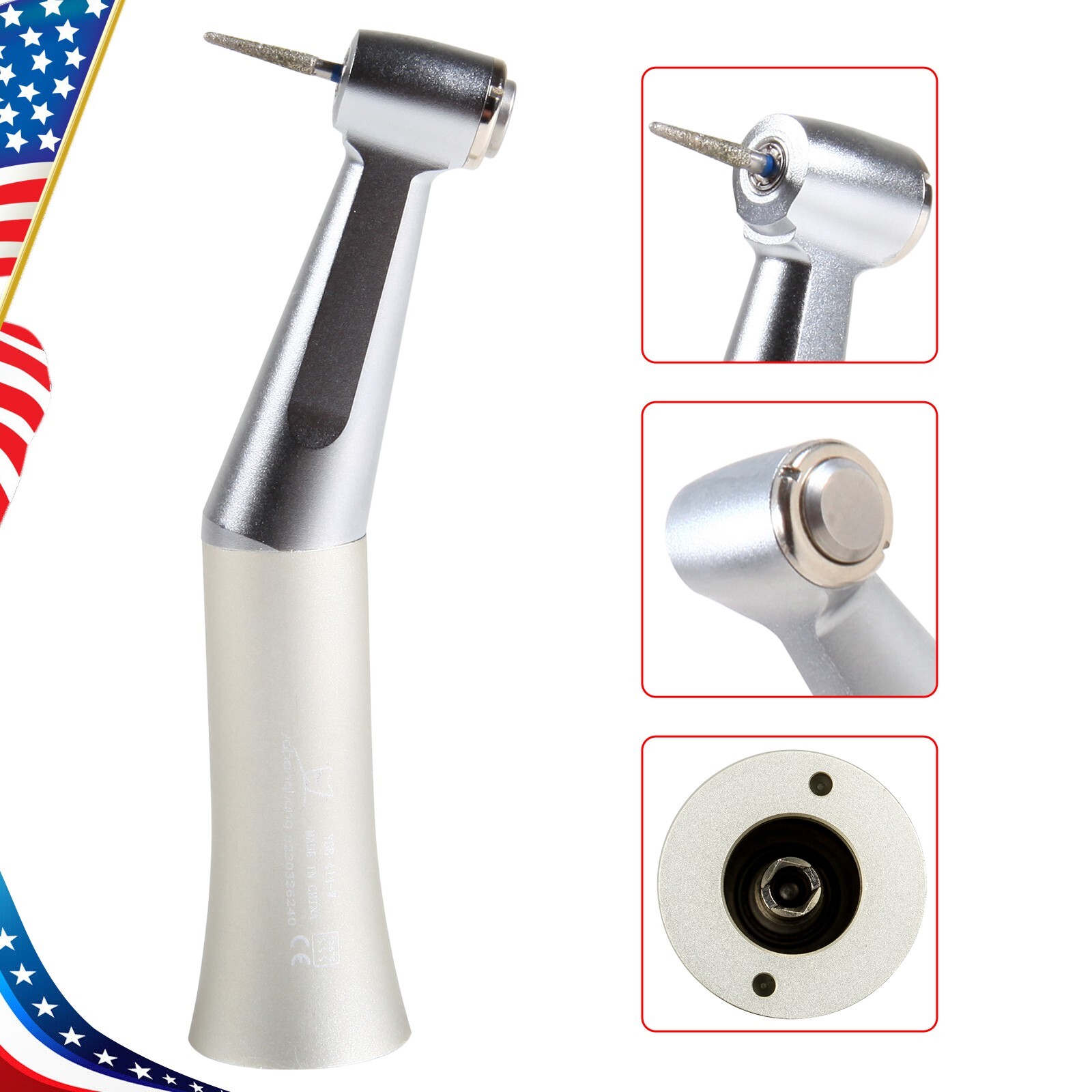 Low Speed Contra Angle Handpiece Push Fit FG 1.6mm Burs E-type Dental