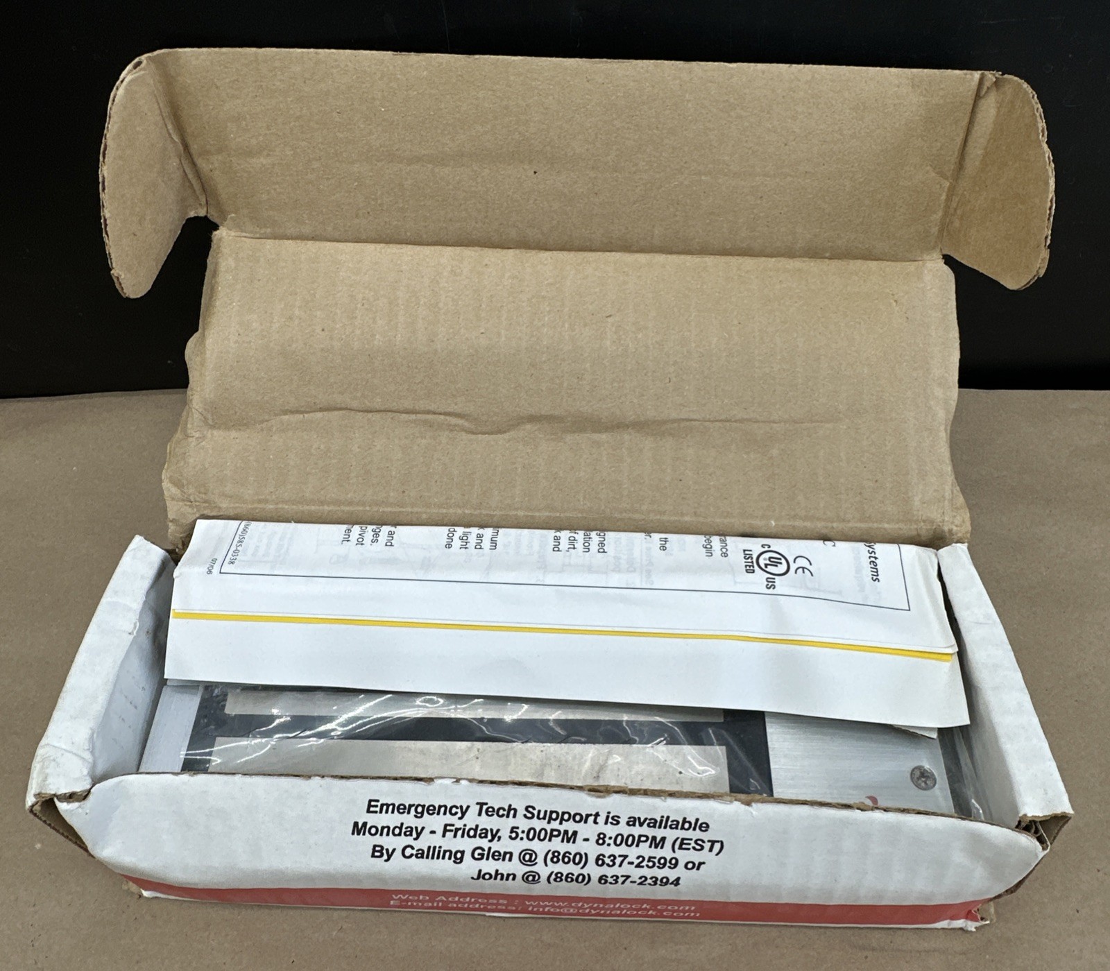 DynaLock Electromagnetic Lock 1200lbs Holding Force 12/24VDC 2011-US28-LP || NIB