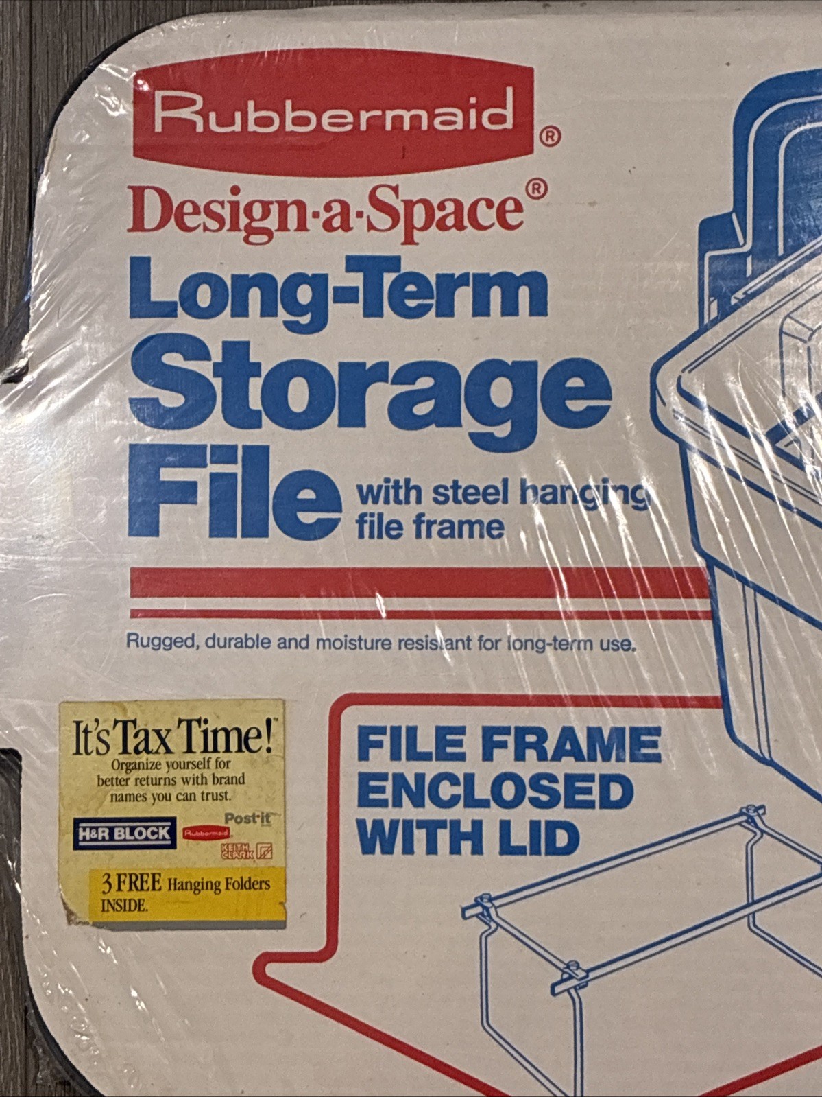 Rubbermaid Design A Space Long Term Storage File No. 8581 Steele Frame Vtg 1988