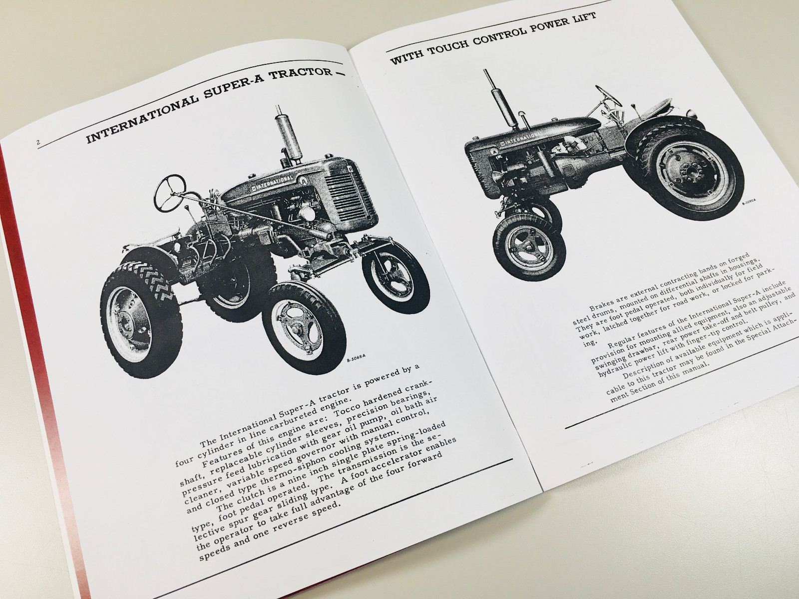 International Farmall Super A Tractor Owners Operators Manual Ihc Printed Carb