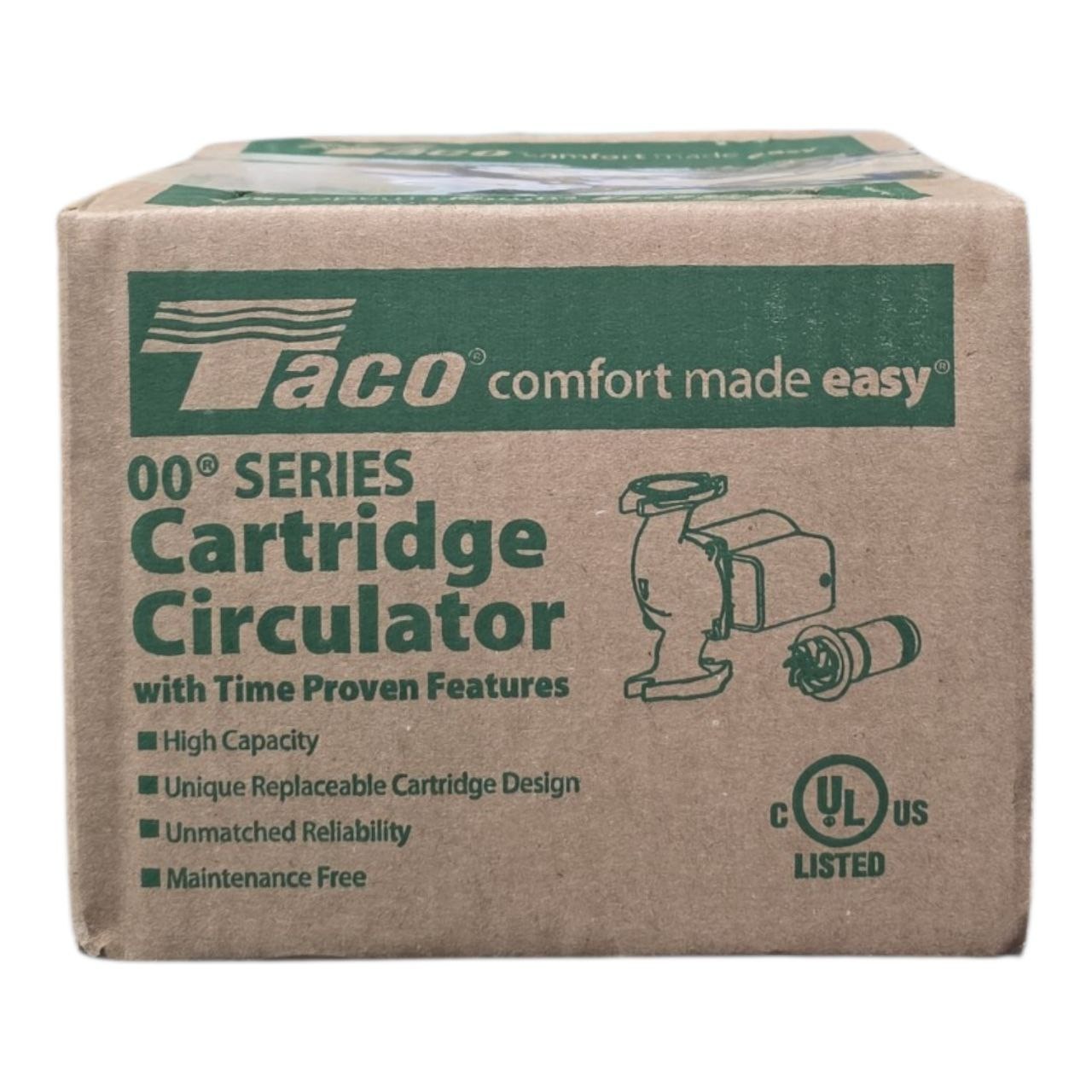 Taco 007-F5 Cast Iron Circulator, 1/25 HP Pump with Universal Pump