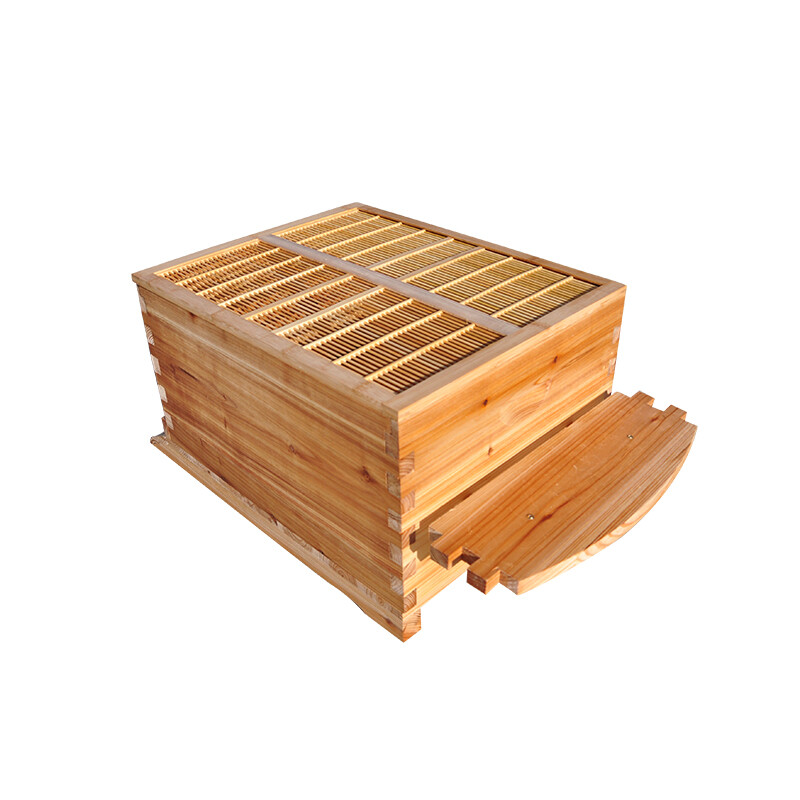 Auto Bee Hives Beekeeping Box Comb Honey House +7 Beekeeping Frames + Hive Stand