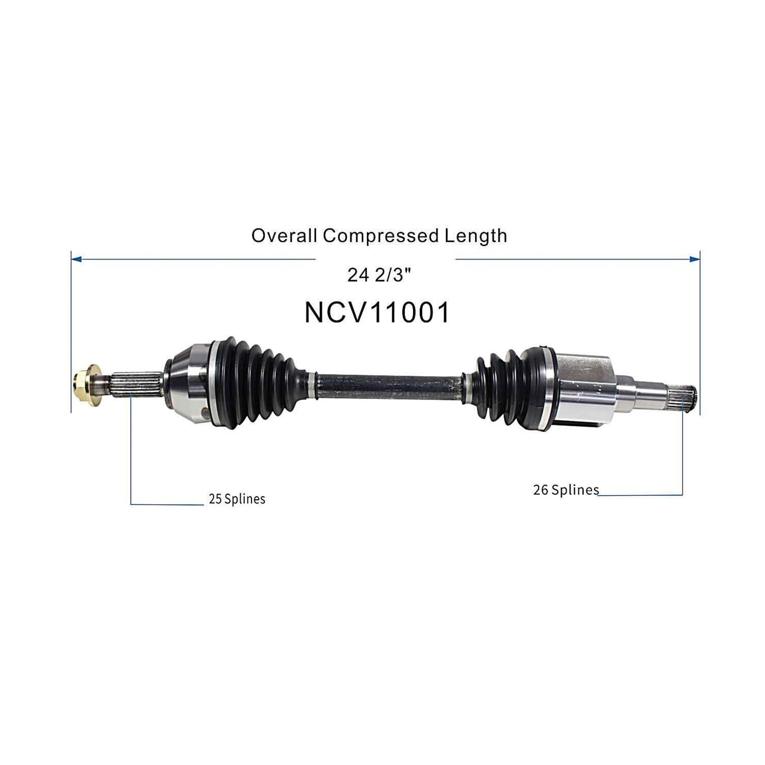CV Axle Shaft Assembly 2010-2013 Ford Transit Connect 2.0L L4 Front Driver Side