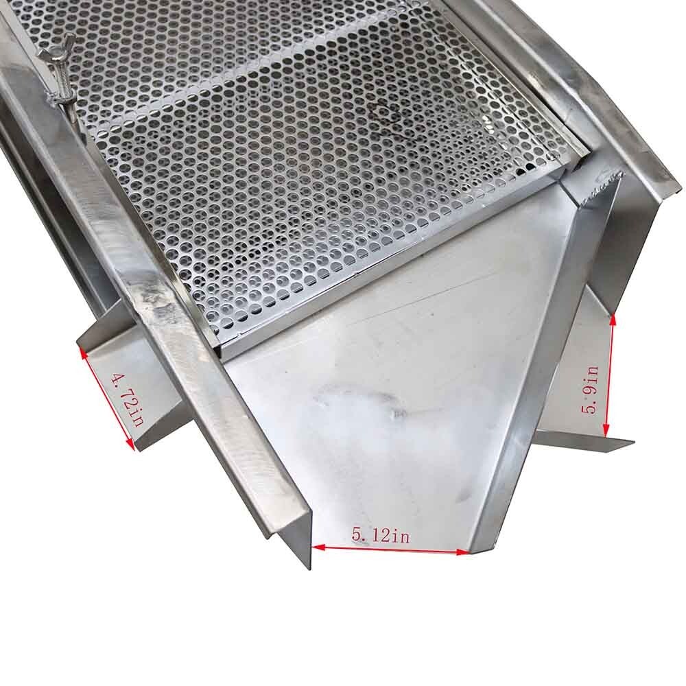 Double Layer 10mm&5mm Stainless Steel Linear Vibrating Screen Two Motor 110V