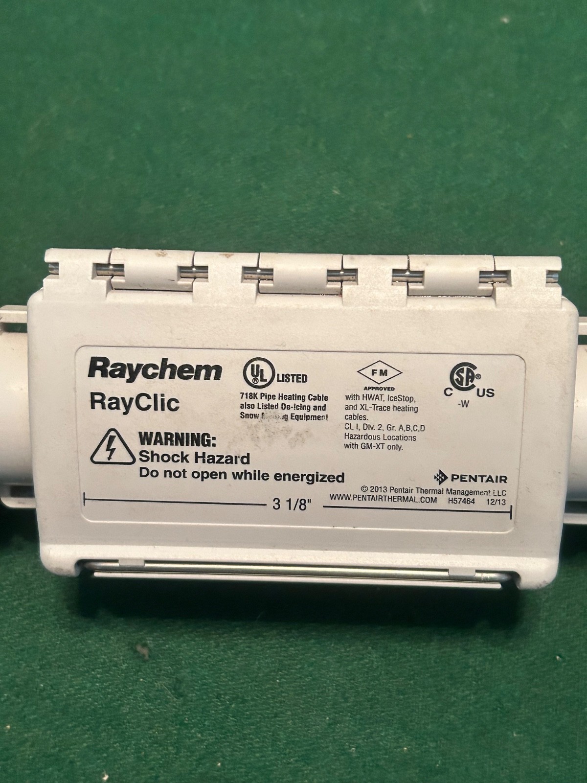 RAYCHEM RAYCLIC 3-1/8″ INCH HEATING CABLE CONNECTION