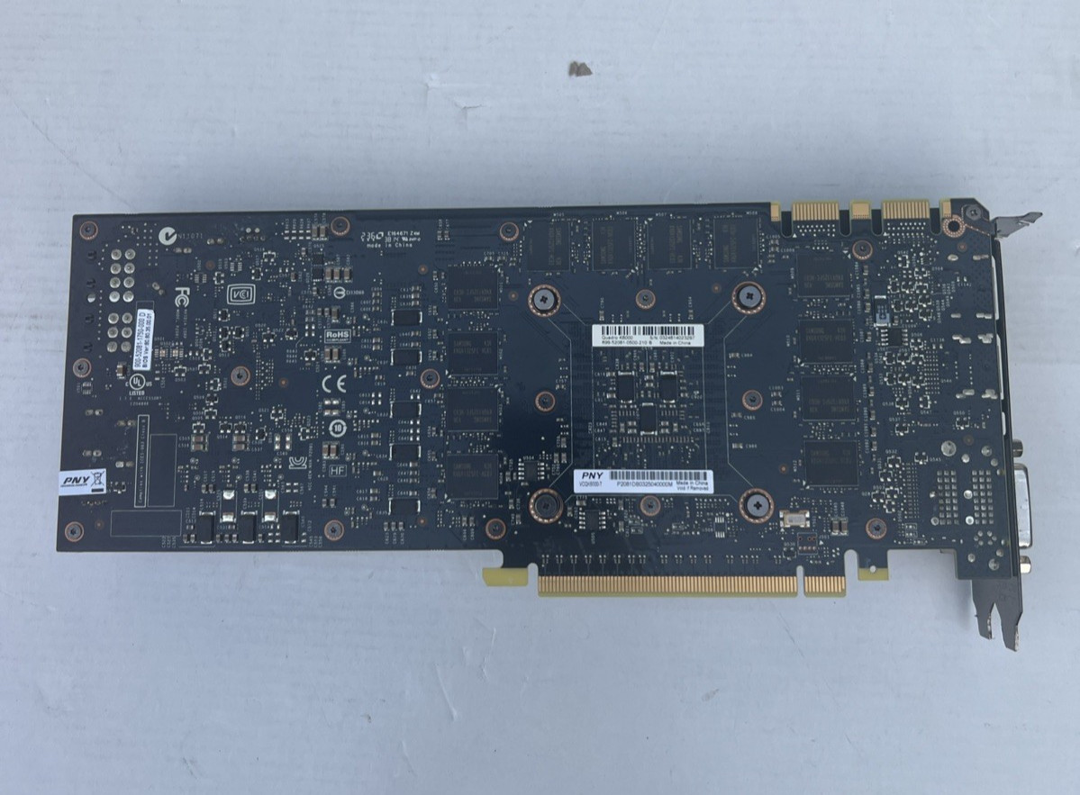 NVIDIA QUADRO K6000 12GB GPU VIDEO GRAPHICS CARD K6000 699-52081-0500-210 B