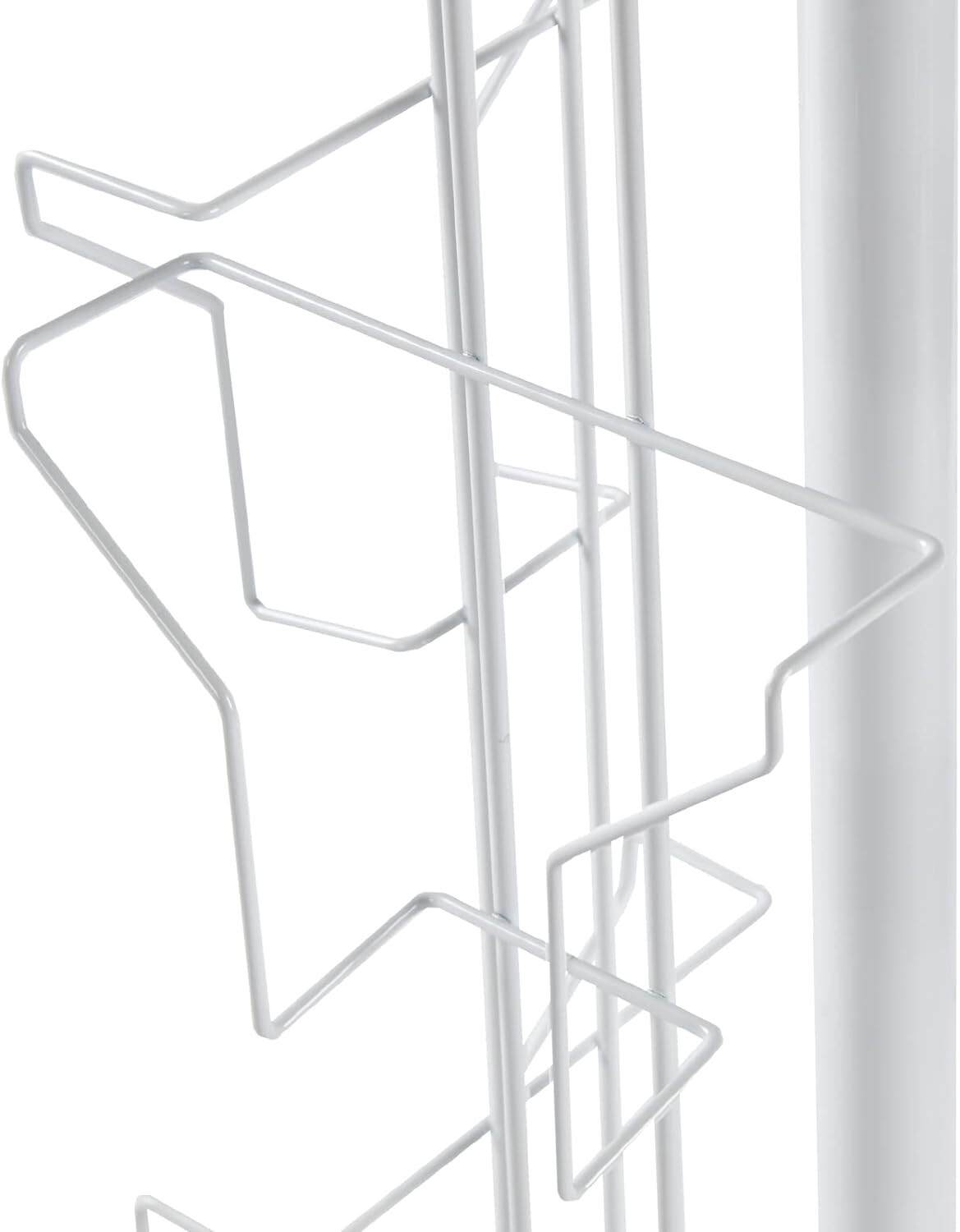 Greeting Card Rack Rotating Spins 48 Pocket White Retail Display 5″ x 7 Cards
