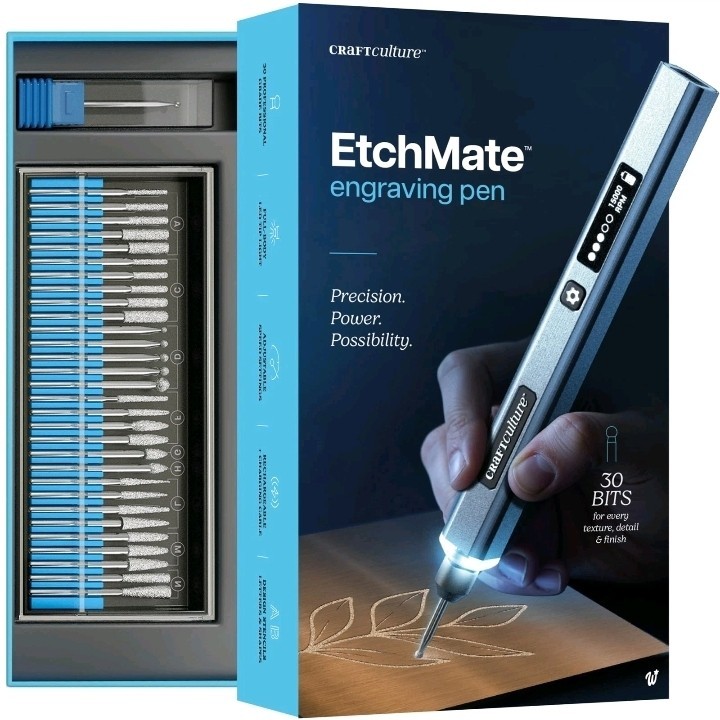 EtchMate Engraving Pen for Metal, Wood, Glass, Plastic & All Materials – Engr…