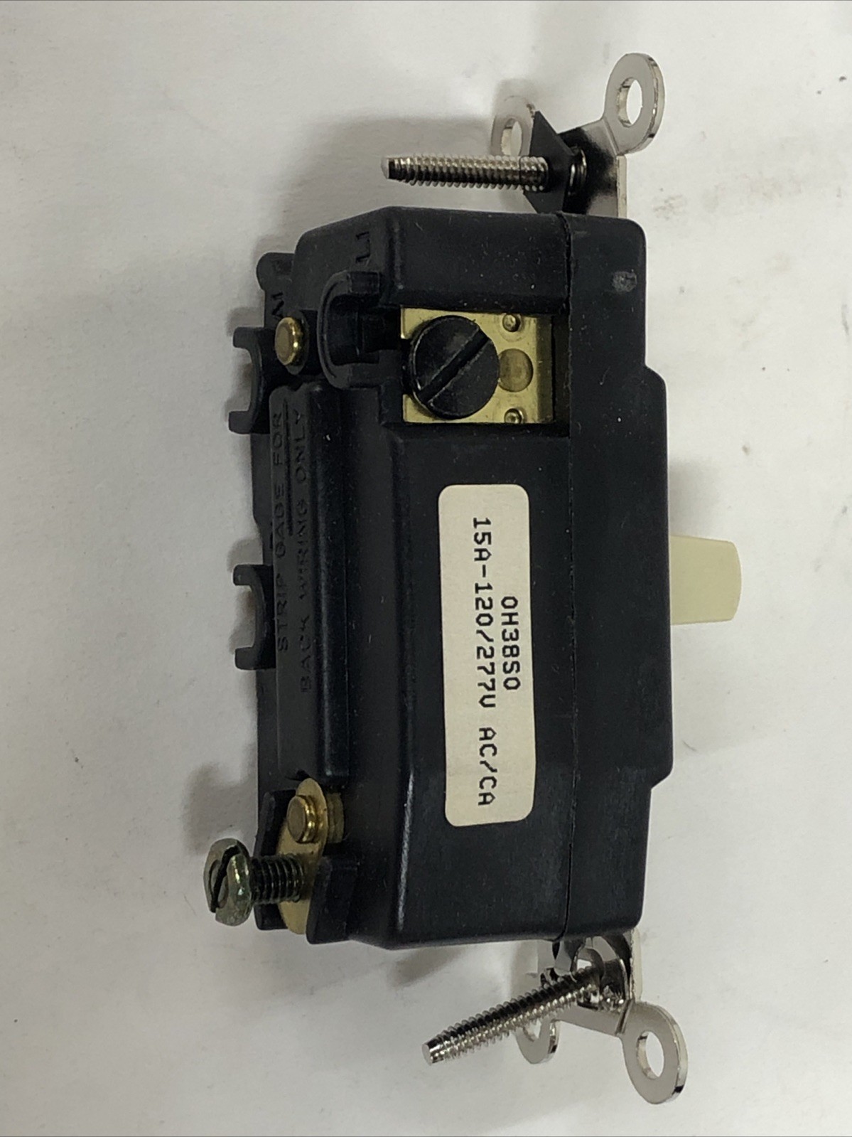 Pass & Seymour 1256-I Switch Toggle Quiet 3 Position Momentary Contact DPDT 15A