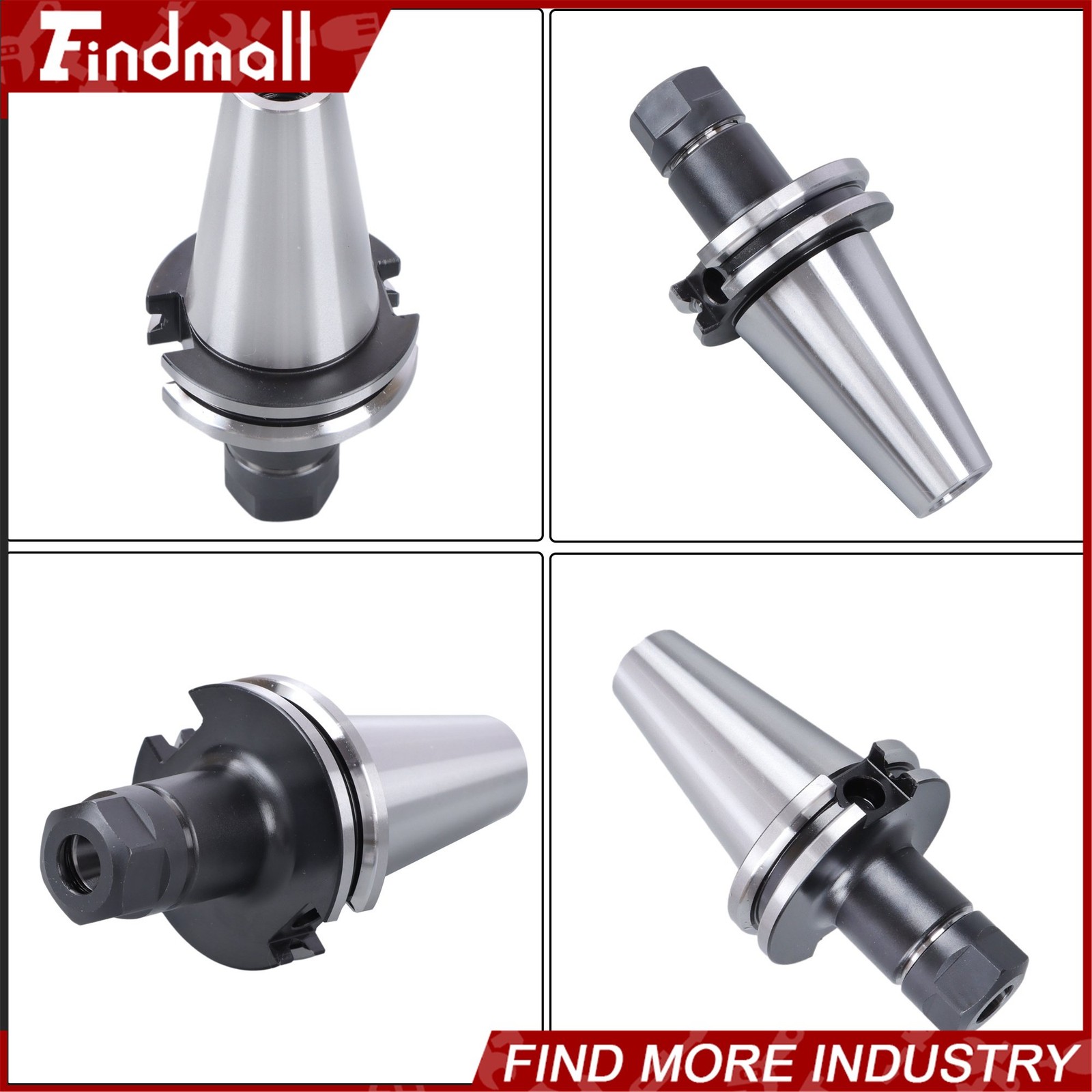 Findmall 10× CAT40-ER16 Collet Chuck 70mm 2.76″ G2.5 20000RPM CNC Milling Tool
