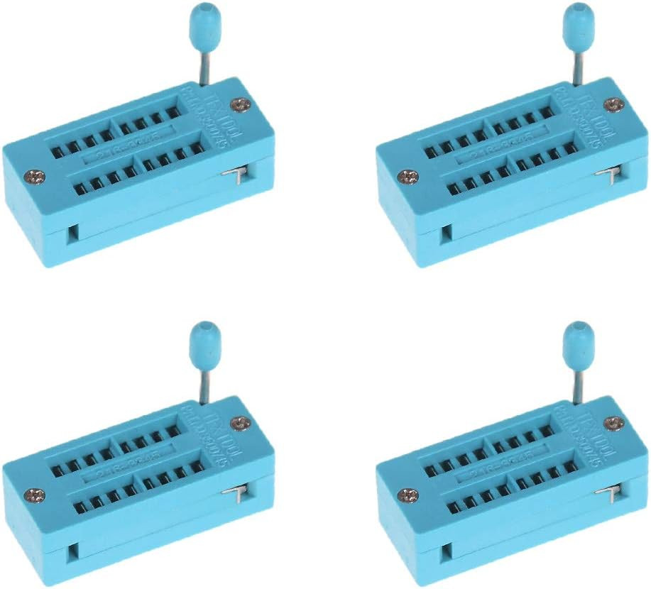 4Pcs ZIF 16-Pin 16 Pins Test Universal IC Socket 16 Pin DIP Integrate